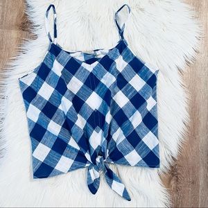 🔴Eyelash Couture Checked Tank Top